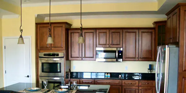 Kitchen cabinet painting project