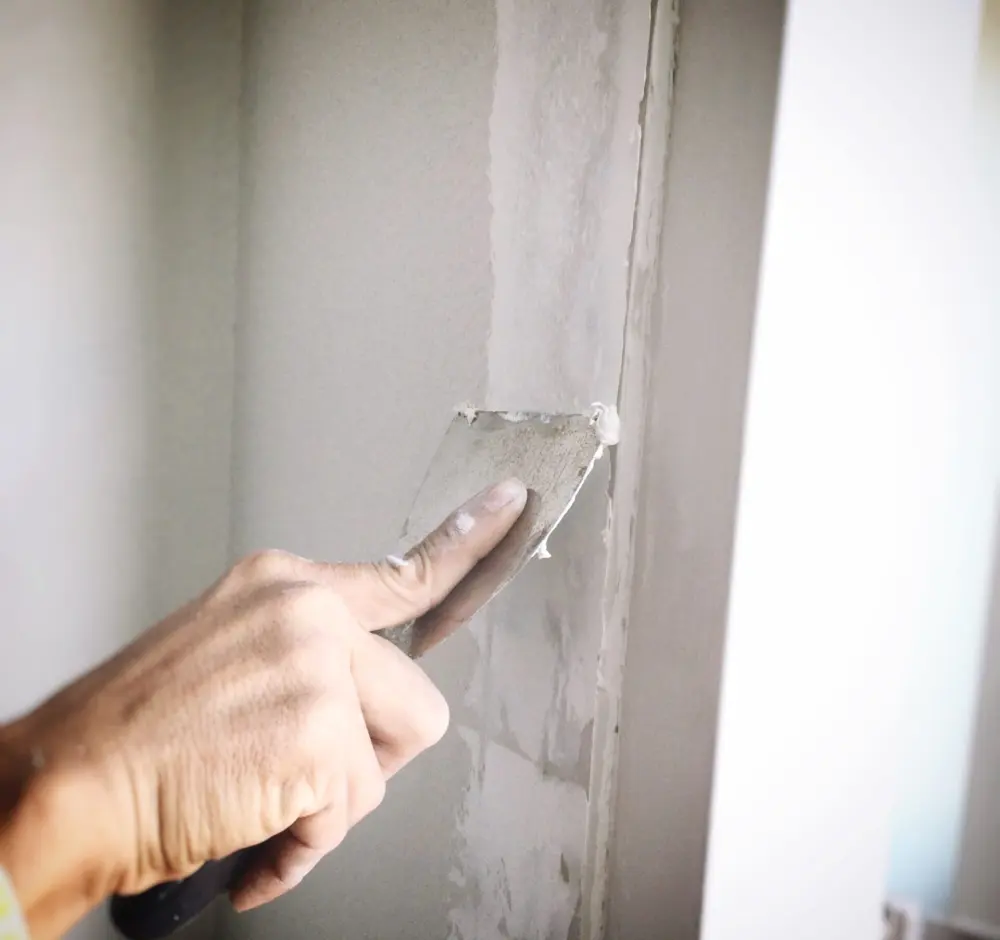 Drywall repair and patching work