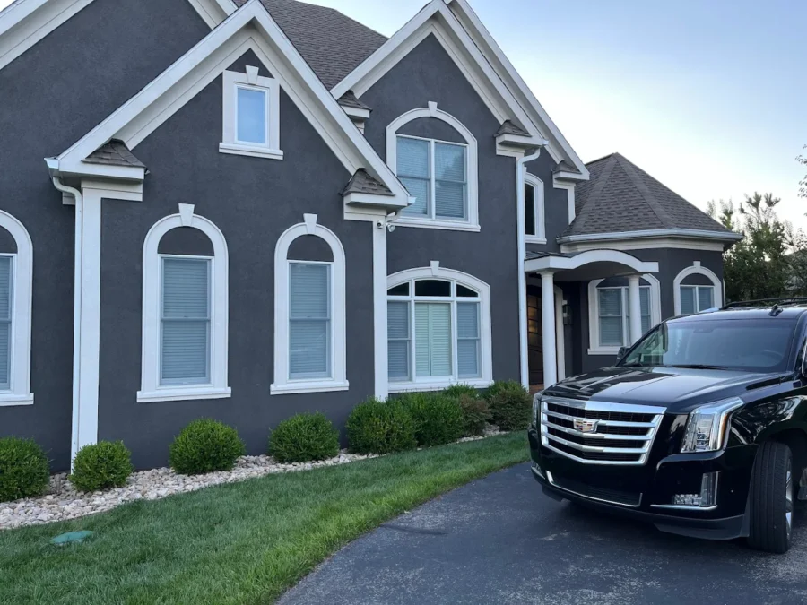 Exterior painting detail work