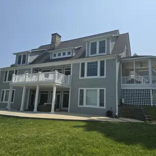 Exterior house painting project