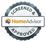 Screened and Approved HomeAdvisor badge